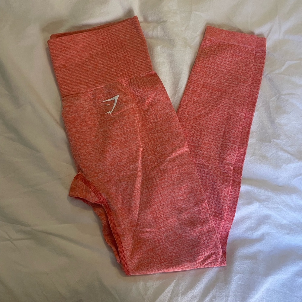 Orange XS seamless Gymshark legging